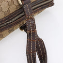 GUCCI GG Crystal Shoulder Bag Coated Canvas Brown Gold 181488 Auth 120919-5