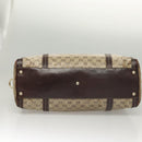 GUCCI GG Crystal Shoulder Bag Coated Canvas Brown Gold 181488 Auth 120919-5