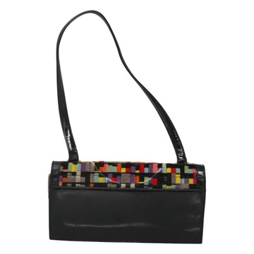 CHANEL Shoulder Bag Velor Gold Multicolor CC Auth 120922 - 0