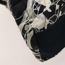 CHANEL Matelasse Chain Shoulder Bag Silk Black Silver CC Auth 120924-16