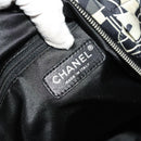 CHANEL Matelasse Chain Shoulder Bag Silk Black Silver CC Auth 120924-18