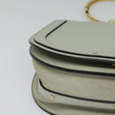 Chloe Nile Hand Bag Leather 2way Gray Gold Auth 120933-10