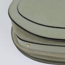 Chloe Nile Hand Bag Leather 2way Gray Gold Auth 120933-12