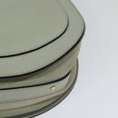 Chloe Nile Hand Bag Leather 2way Gray Gold Auth 120933-13