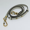 Chloe Nile Hand Bag Leather 2way Gray Gold Auth 120933-21