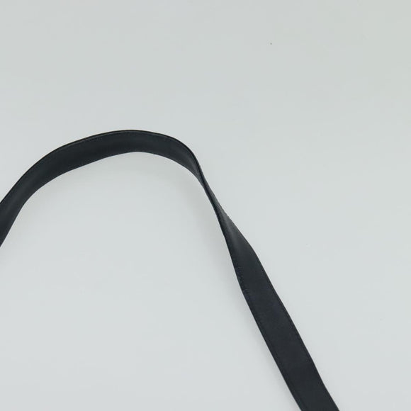 Christian Dior Trotter Canvas Shoulder Bag Navy Gold Auth 120936