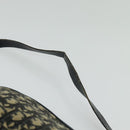 Christian Dior Trotter Canvas Shoulder Bag Navy Gold Auth 120937-8