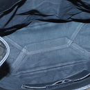 BALENCIAGA Hand Bag Leather Black Silver Auth 120938-15