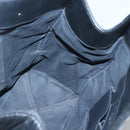 BALENCIAGA Hand Bag Leather Black Silver Auth 120938-16