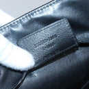 BALENCIAGA Hand Bag Leather Black Silver Auth 120938-19