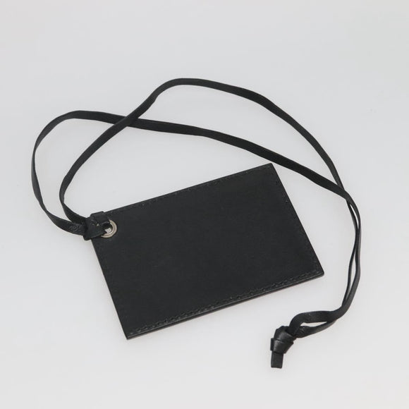 BALENCIAGA Hand Bag Leather Black Silver Auth 120938