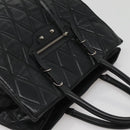 BALENCIAGA Hand Bag Leather Black Silver Auth 120938-6