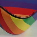 BALENCIAGA Camera bag XS Shoulder Bag Leather Rainbow 558171 Auth 120939SAM-16