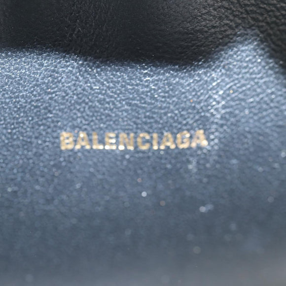 BALENCIAGA Camera bag XS Shoulder Bag Leather Rainbow 558171 Auth 120939M