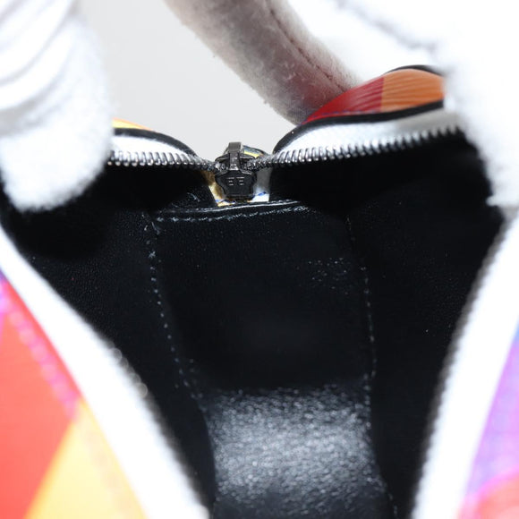 BALENCIAGA Camera bag XS Shoulder Bag Leather Rainbow 558171 Auth 120939M