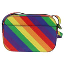 BALENCIAGA Camera bag XS Shoulder Bag Leather Rainbow 558171 Auth 120939M-2