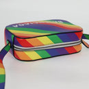 BALENCIAGA Camera bag XS Shoulder Bag Leather Rainbow 558171 Auth 120939SAM-6