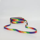 BALENCIAGA Camera bag XS Shoulder Bag Leather Rainbow 558171 Auth 120939M-7