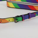BALENCIAGA Camera bag XS Shoulder Bag Leather Rainbow 558171 Auth 120939SAM-8