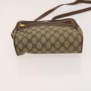 GUCCI GG Supreme Web Sherry Line Bag PVC Beige Gold 001 44 6655 Auth 120942-9