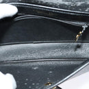 Christian Dior Honeycomb Canvas Shoulder Bag PVC Black Gold Auth 120944-11