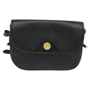 Christian Dior Honeycomb Canvas Shoulder Bag PVC Black Gold Auth 120944-13