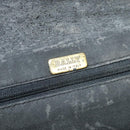 BALLY Quilted Chain Shoulder Bag Leather Black Gold Auth 120948-15