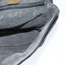 BALLY Quilted Chain Shoulder Bag Leather Black Gold Auth 120948-17