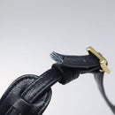 MCM Logogram Vicetos Shoulder Bag PVC Leather White Gold Auth 120950-15