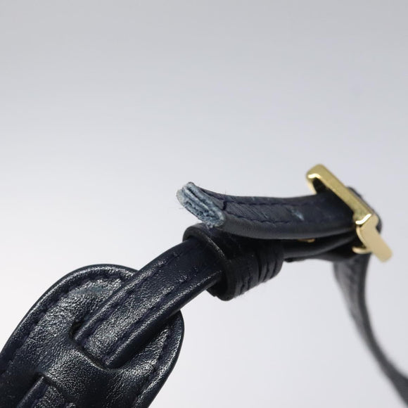 MCM Logogram Vicetos Shoulder Bag PVC Leather White Gold Auth 120950