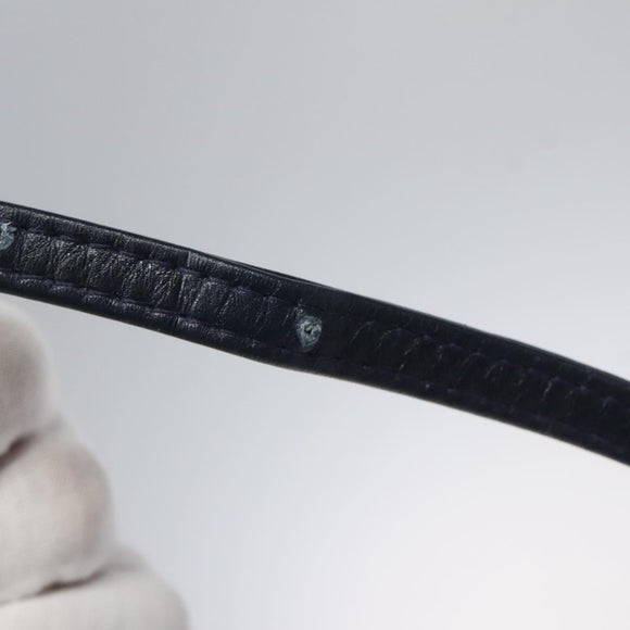 MCM Logogram Vicetos Shoulder Bag PVC Leather White Gold Auth 120950