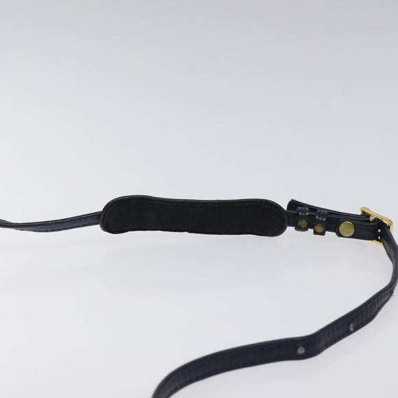 MCM Logogram Vicetos Shoulder Bag PVC Leather White Gold Auth 120950