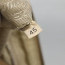 PRADA Shoulder Bag Nylon Beige Silver Auth 120952-12