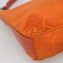 PRADA Shoulder Bag Nylon Orange Silver Auth 120954-15