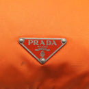 PRADA Shoulder Bag Nylon Orange Silver Auth 120954-18