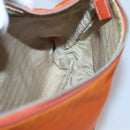 PRADA Shoulder Bag Nylon Orange Silver Auth 120954-20