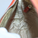 PRADA Shoulder Bag Nylon Orange Silver Auth 120954-21