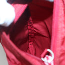 PRADA Shoulder Bag Nylon Red Silver Auth 120955-21