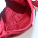 PRADA Shoulder Bag Nylon Red Silver Auth 120955-22