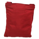 PRADA Shoulder Bag Nylon Red Silver Auth 120955-2