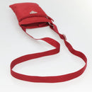 PRADA Shoulder Bag Nylon Red Silver Auth 120955-7
