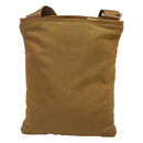 PRADA Shoulder Bag Nylon Brown Silver Auth 120961-3