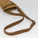 PRADA Shoulder Bag Nylon Brown Silver Auth 120961-7