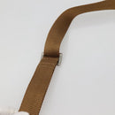 PRADA Shoulder Bag Nylon Brown Silver Auth 120961-8