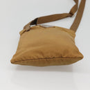 PRADA Shoulder Bag Nylon Brown Silver Auth 120961-9