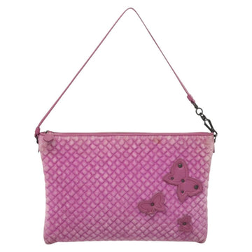 BOTTEGA VENETA Shoulder Bag Velor Purple Auth 120966 - 0