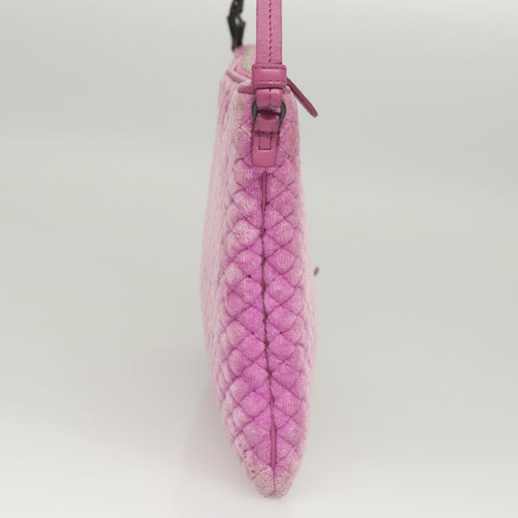 BOTTEGA VENETA Shoulder Bag Velor Purple Auth 120966