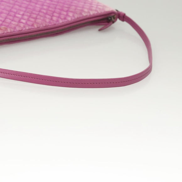 BOTTEGA VENETA Shoulder Bag Velor Purple Auth 120966