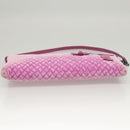 BOTTEGA VENETA Shoulder Bag Velor Purple Auth 120966-9