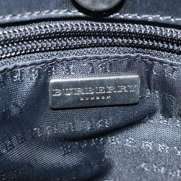 BURBERRY Nova Check Hand Bag PVC Beige Auth 120970